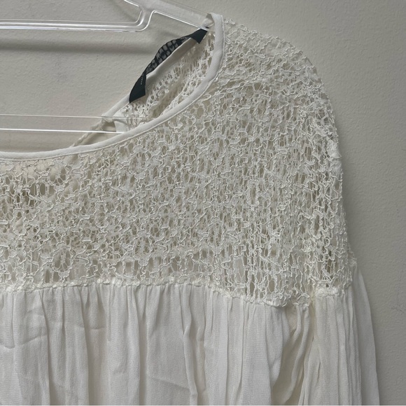 Zara Woman White Lace Blouse - Picture 3 of 14
